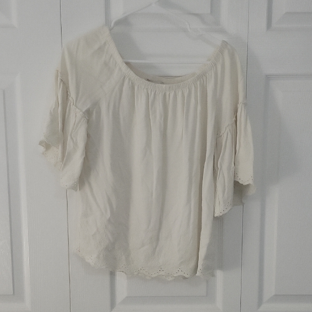 Elegant Cream Women's Top
